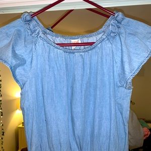 girls cat n jack denim jumpsuit